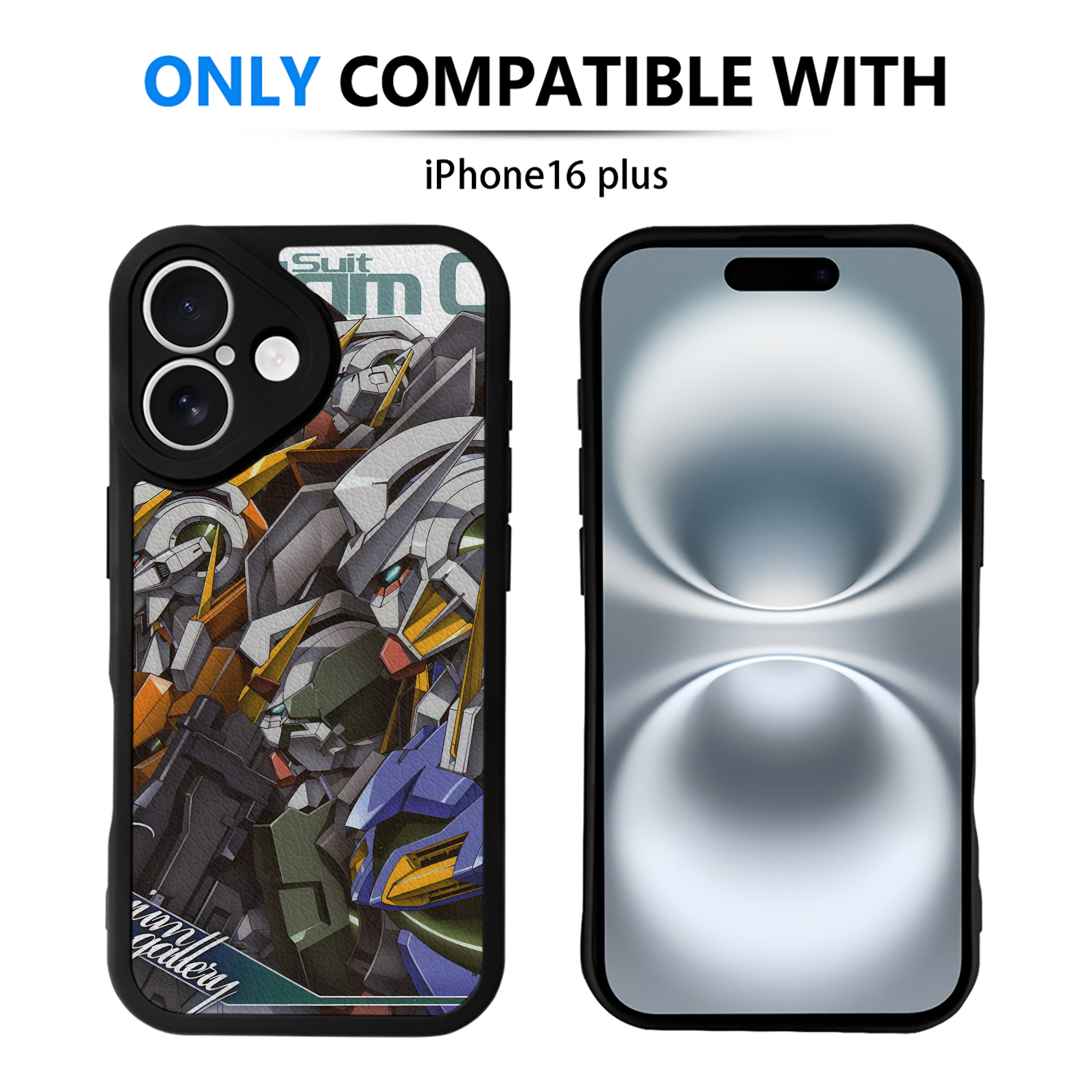 （画像用） 機動戦士ガンダム Mobile Suit Gundam 【iPhone 16シリーズ対応】シリコンスマホケース（レザー調） 材質：シリコン